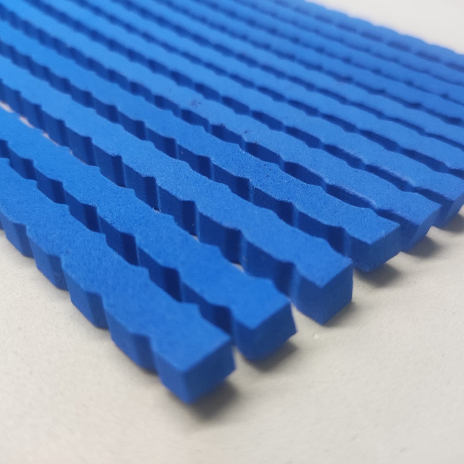 imagem do produto Borracha Corte Frisado Azul - 07 x 08