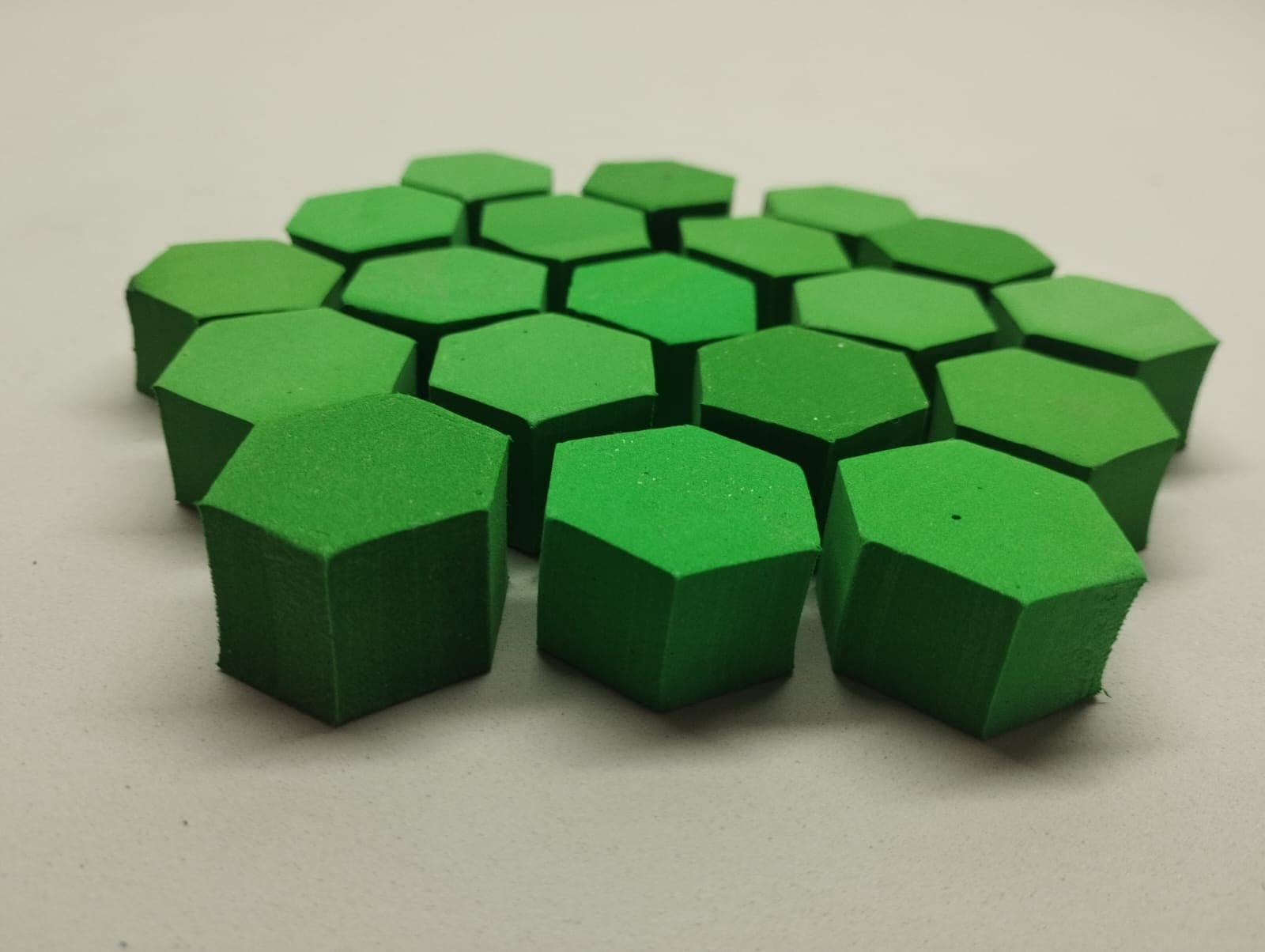 imagem do produto Borracha Hexagonal Menor Verde